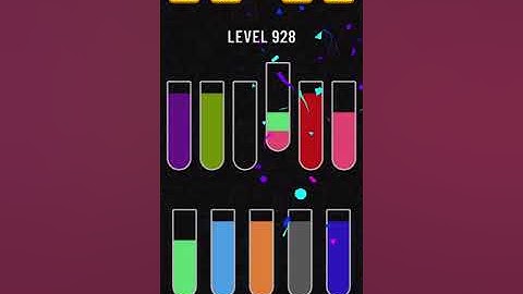 Water Sort Puzzle Level 928 Completed!