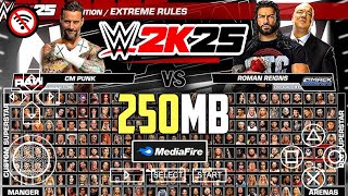 [NEW] WWE 2K25 SUPERSTARS PPSSPP ISO MOD ANDROID WITH TEXTURE PACK + SAVE DATA | WWE 2K25 PPSSPP