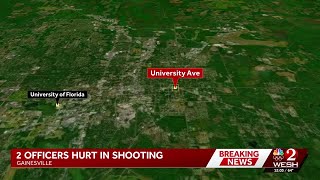 2 officers injured in Gainesville shooting near the University of Florida