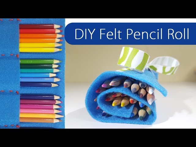 How to Sew a Beautiful Colored Pencil Pouch to organize your