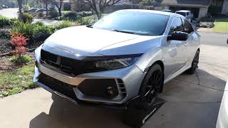 NINTE Grill For Honda Civic 10th 2016-2019 Triple Type R Style Front Mesh Grille & Eye Brows by Ninte 130 views 1 year ago 5 minutes, 33 seconds