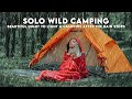 SOLO WILD CAMPING IN HEAVY RAIN • BEAUTIFUL NIGHT TO LIGHT A CAMPFIRE AFTER THE RAIN STOPS