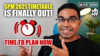 Spm 2021 Timetable Is Out Now Time To Plan Spm March 2022 Countdown