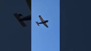 G-IBFW Piper Arrow landing, but the speed of propeller increased.