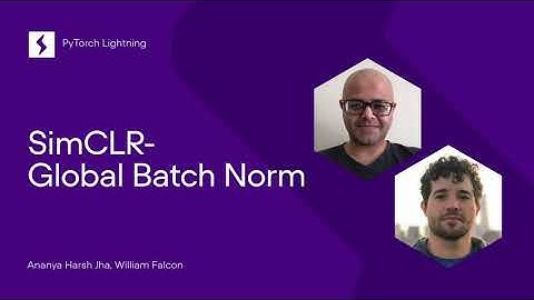 SimCLR -  Global batch-normalization