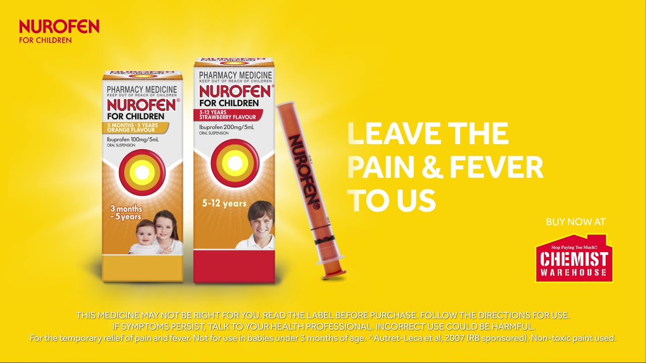 Nurofen for Children - You do the fun and games, we’ll do up to 8 hour fever relief ^