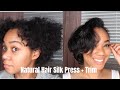 Silk Press &amp; Trim on Natural Hair