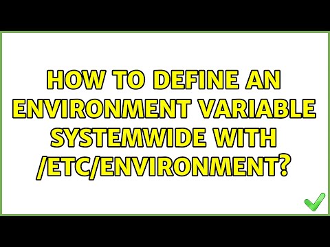 Ubuntu: How to define an environment variable systemwide with /etc/environment?