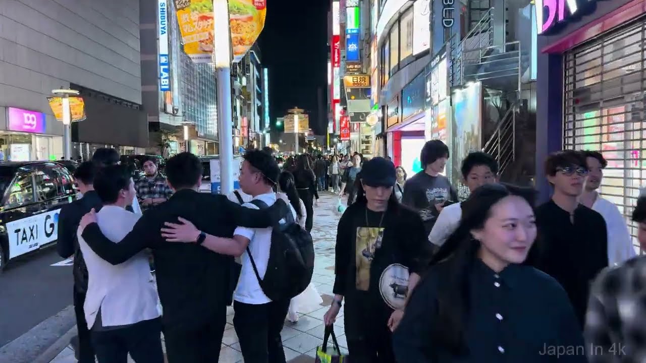 Shibuya Night Walk - Tokyo, Japan, a frame from the walk