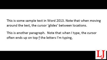 Lamejournal.com - Word 2013 Cursor Behavior