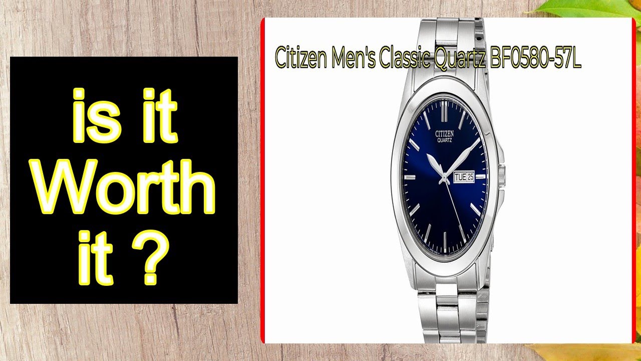 Citizen Men's Classic Quartz BF0580-57L Features - Important Information