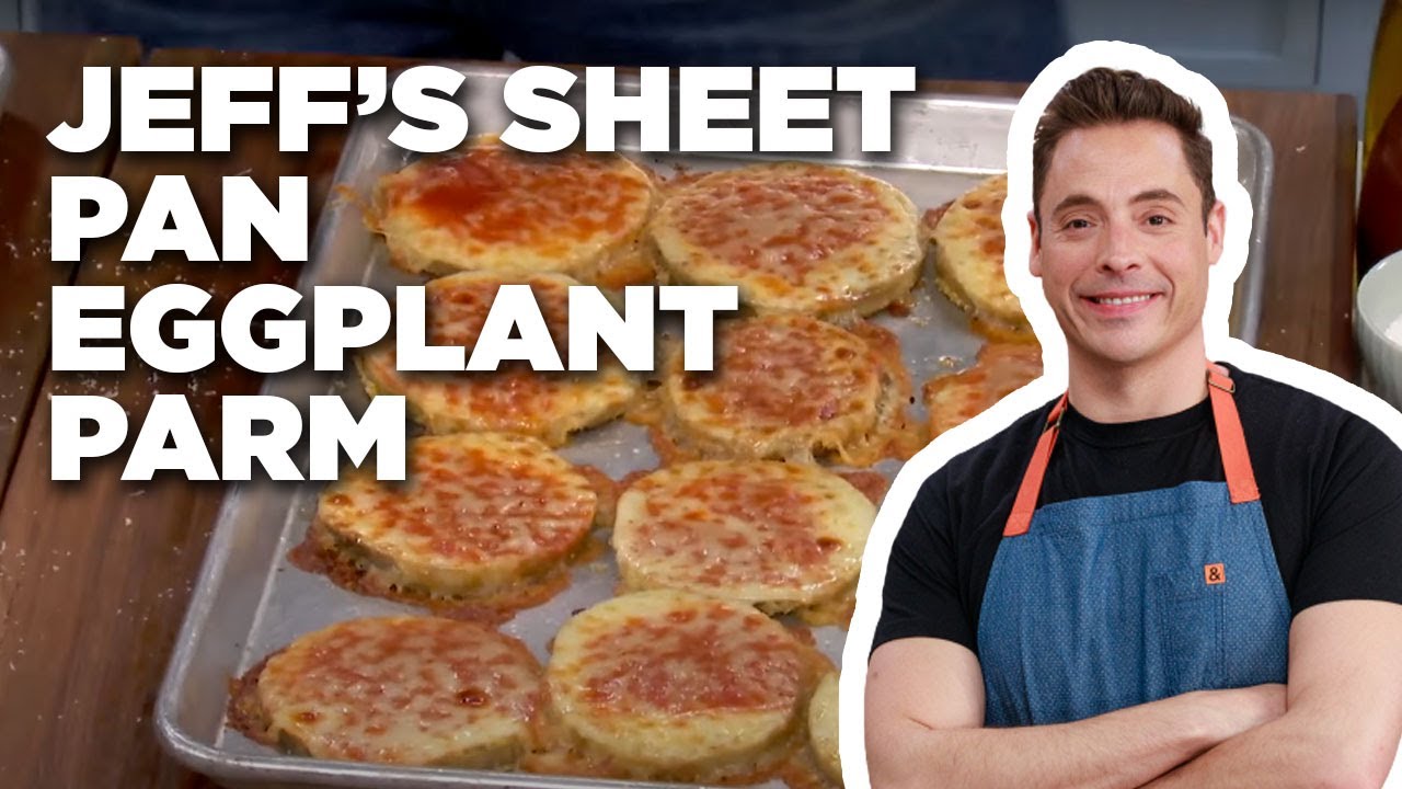 Jeff Mauro Makes Sheet Pan Eggplant Parm | The Kitchen | Food Network