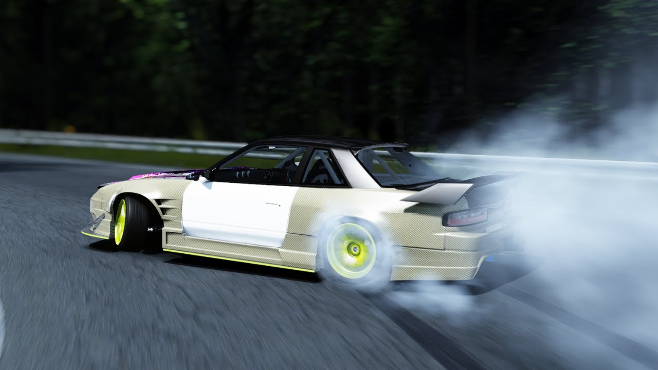 Drifting Tsujigiri Pro PS13 SR24 | 4K l Assetto Corsa | Steering Wheel Gameplay