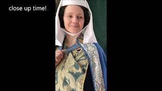 Dressing up a 14th century lady