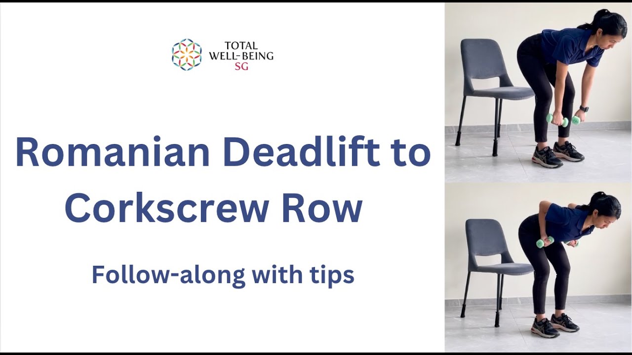 02 - Romanian Deadlift to Bent Over Corkscrew Row - YouTube