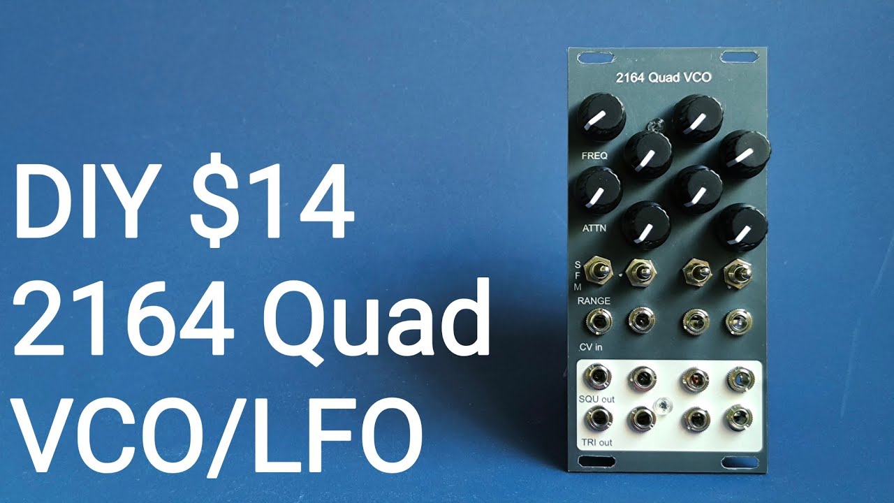 [$14] DIY eurorack modular synth 2164 Quad VCO/LFO | SSI2164 based ...