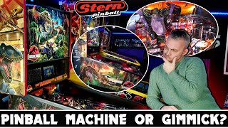 Gimmick or real pinball machine? | Stern Jurassic Park Home Edition | First impressions & gameplay