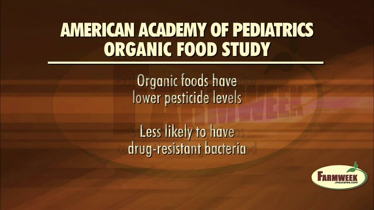 Pediatric doctor's group says there's no long-term advantage for organic food
