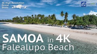 Falealupo Beach, Samoa  - 4K Drone Aerial Views