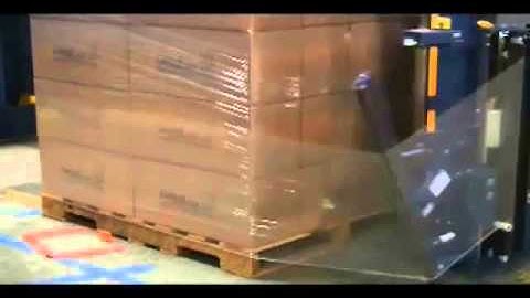 Lantech S-300 Semi-Automatic Straddle Stretch Wrapper