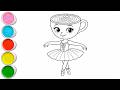 How To Draw Ballerina Cappuccina Drawing, Painting & Coloring for kids in USA | Let's Draw Together