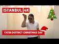 Istanbul Fatih District Christmas Day Walking Tour 25 December 2021|4k UHD 60fps|