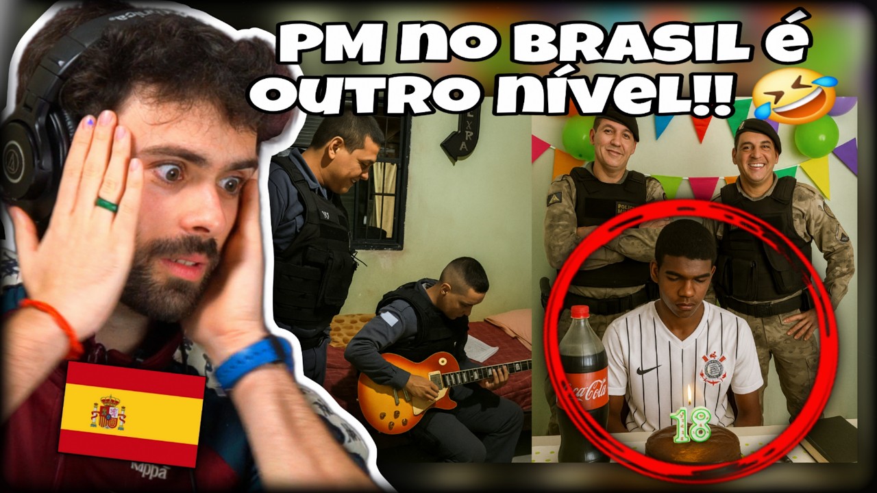 ESPANHOL reage a coisas que só acontecem na PM do BRASIL! 🇧🇷
