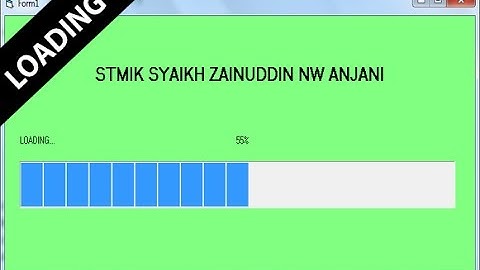 TUTORIAL MEMBUAT FORM LOADING DI VISUAL BASIC