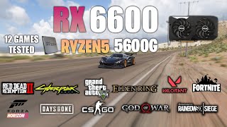 RX 6600 + Ryzen 5 5600G : Test in 12 Games - RX 6600 Gaming Test