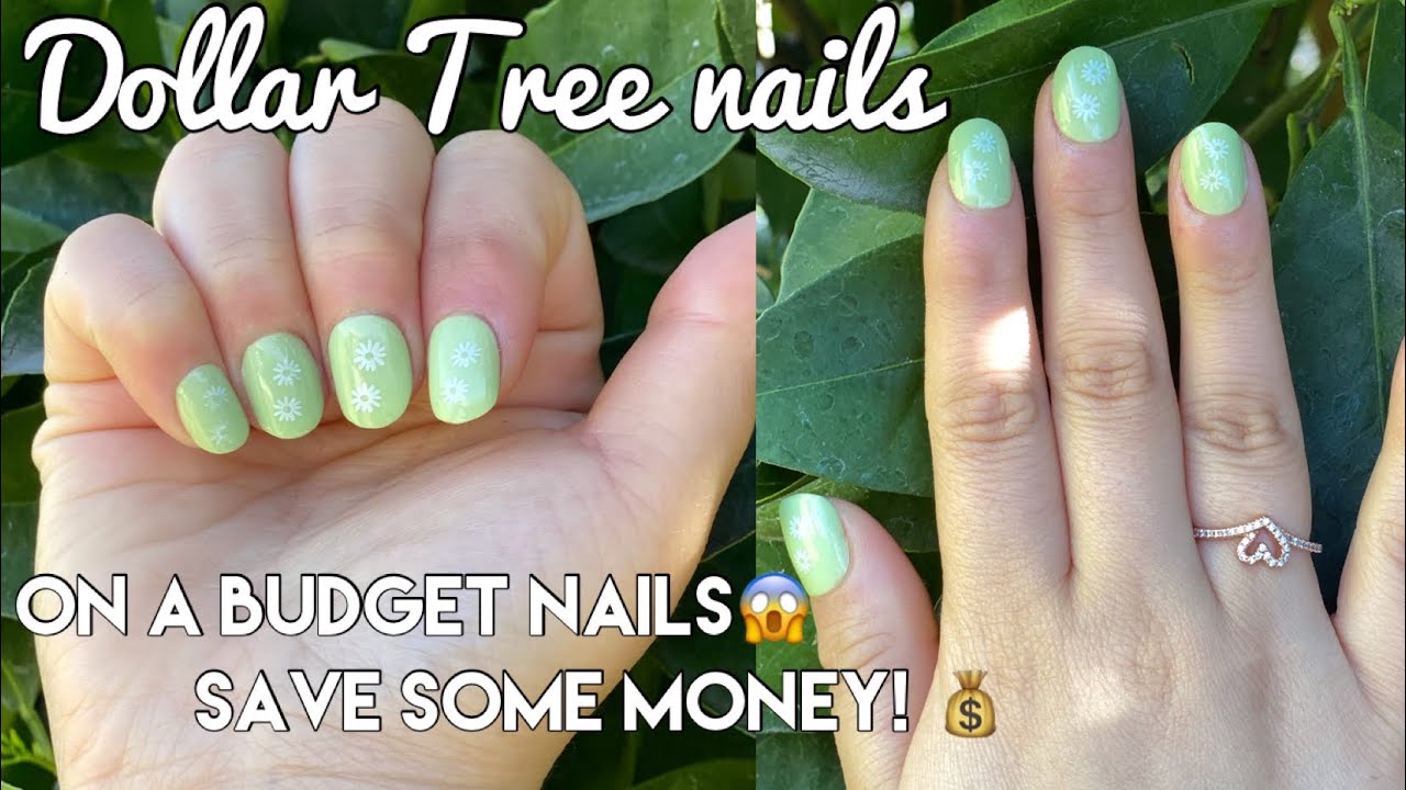 TRYING OUT DOLLAR TREE NAILS! Budget friendly! YouTube