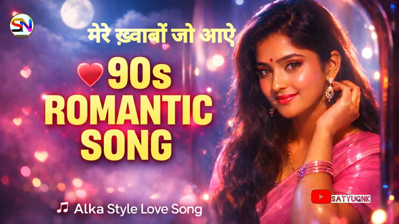 मेरे ख़्वाबों में जो आए | 90s Romantic Song | Alka Yagnik Feel |Dreamy Bollywood Song