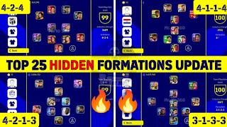 Top 25 New Formations Update With Playstyle Guide In eFootball 2024 Mobile | 4-2-4 Still Available!?
