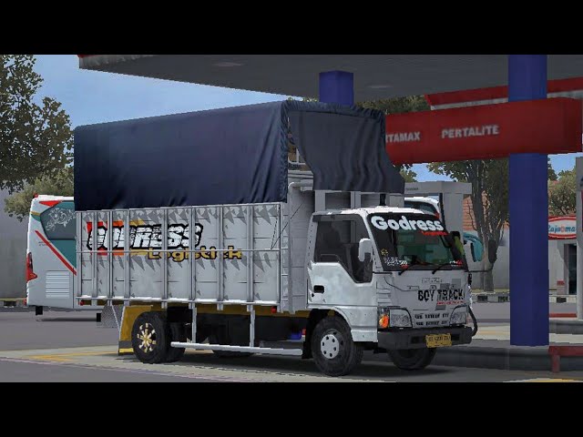 MOD BUSSID TERBARU || TRUCK ISUZU NKR71 STANDAR MBOISS FULL KOPLER 🤙🔥 class=