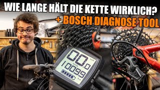 Wie lange hält eine FAHRRADKETTE wirklich? E-MTB mit 10 000 km & erster Kette! + BOSCH Motordiagnose