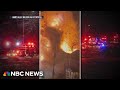 Massive home explosion in Arlington, Virginia during SWAT standoff