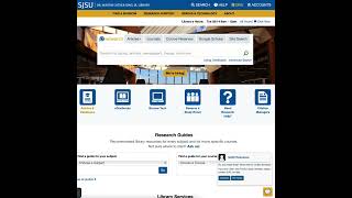 Finding Specific Database from the Library Homepage