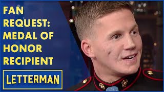 Video-Miniaturansicht von „Fan Request: Medal of Honor Recipient, Cpl. Kyle Carpenter | Letterman“