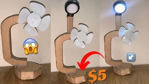 How To Make Rechargeable Table Fan || Emergency Light