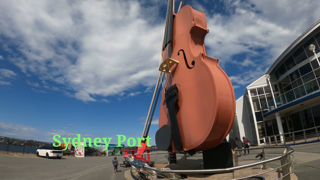 Sydney Port and Open Hearth Park Play Area, Sydney, Nova Scotia, Canada