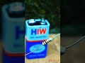 Experiment with 9volt battery