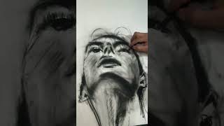 Lukisan Hitam Putih Dengan Sebuah Bentuk