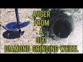 Drilling a Earth hole with a DIY Auger Tool for a fence Post