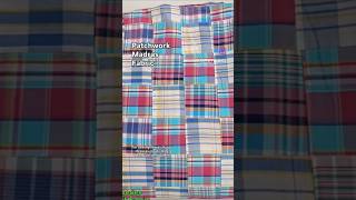 Patchwork Madras Fabric For #handsewing #sewingproject #fabricshop #sewist #stoffe #varrás #cucito