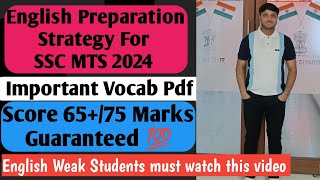 SSC MTS 2024 English Preparation Strategy | English Preparation For SSC MTS 2024 | SSC MTS 2024