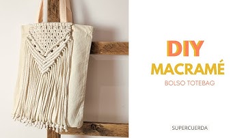 DIY Bolso tote bag macramé. Tutorial paso a paso para principiantes.