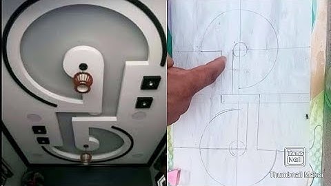 How to mark a modern pop false ceiling design