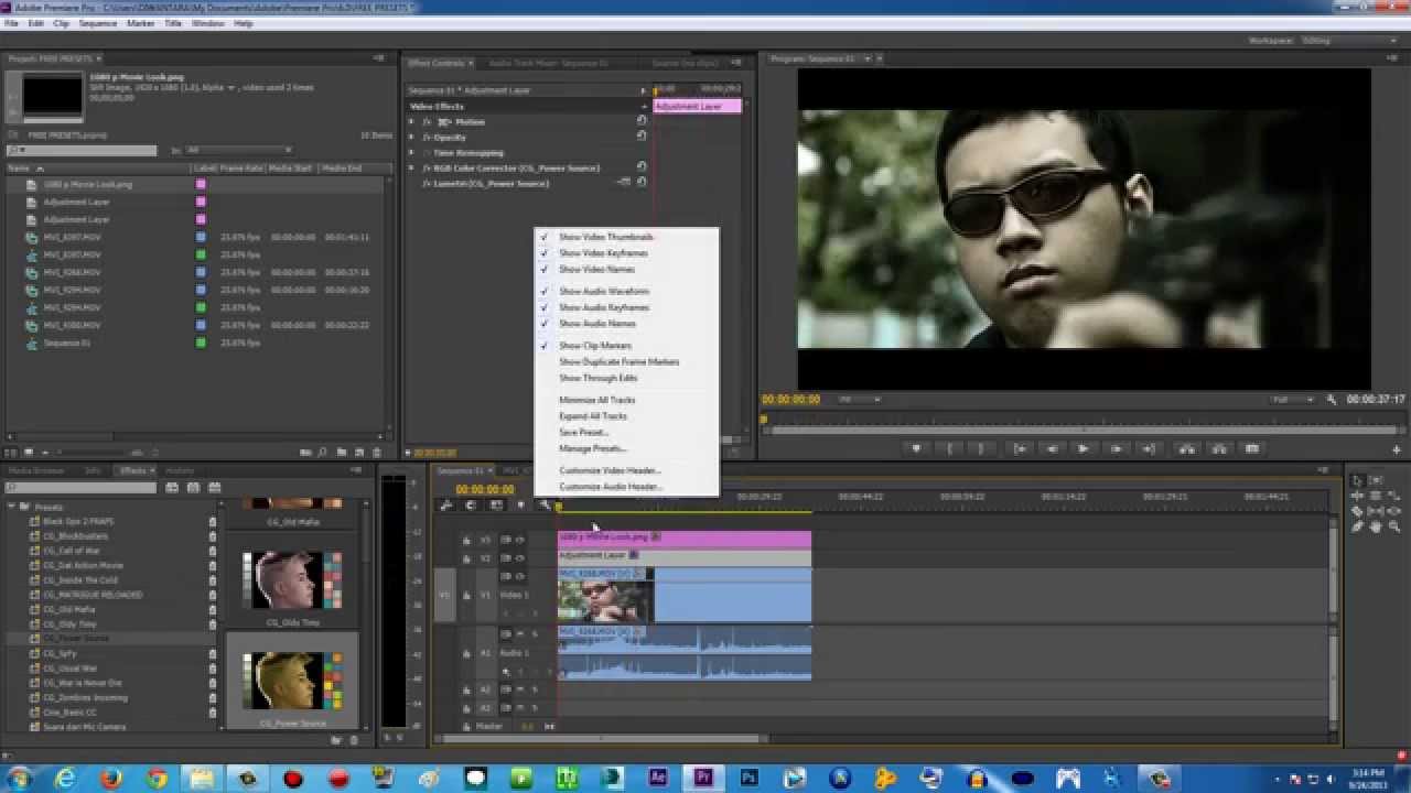 freakout preset adobe premiere