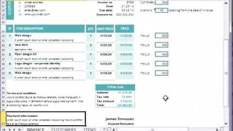 Profesional Invoice Tutorial