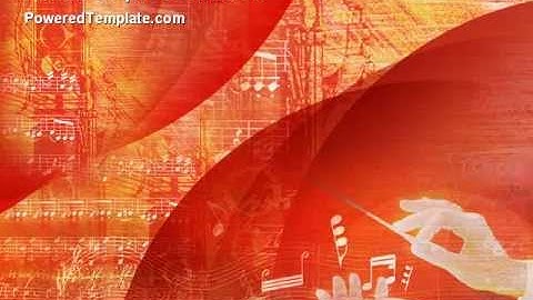 Classical Music PowerPoint Template by PoweredTemplate.com