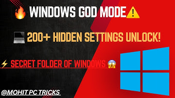 Windows God Mode Explained | 200+ Hidden Settings Unlock | mohitpctricks | PC Boost Tips 💻 